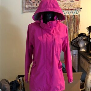 The North Face Women's Hot Pink Hooded Trench Coat